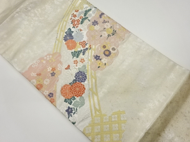 JAPANESE NAGOYA OBI / WOVEN CLOUD